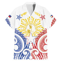 Philippines Family Matching Mermaid Dress and Hawaiian Shirt Katipunan Andres Bonifacio LT05 Dad's Shirt - Short Sleeve White - Polynesian Pride