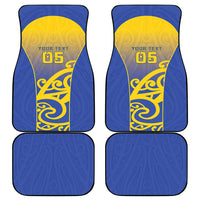 Custom James Cook High School Car Mats Maori Koru Pattern