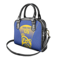 Custom James Cook High School Shoulder Handbag Maori Koru Pattern