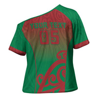 Custom Onehunga High School Cross Shoulder Shirt Maori Koru Pattern