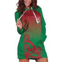 Custom Onehunga High School Hoodie Dress Maori Koru Pattern
