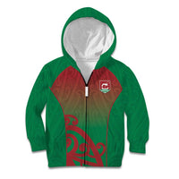 Custom Onehunga High School Kid Hoodie Maori Koru Pattern