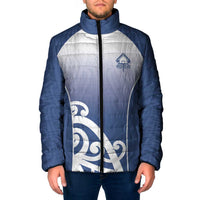 Custom New Zealand Aotea College Padded Jacket Maori Koru Pattern