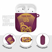 Custom Waiuku College AirPods Case Maori Koru Pattern