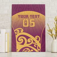 Custom Waiuku College Canvas Wall Art Maori Koru Pattern