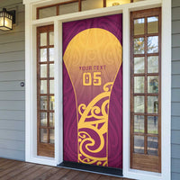 Custom Waiuku College Door Cover Maori Koru Pattern