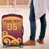 Custom Waiuku College Luggage Cover Maori Koru Pattern