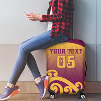 Custom Waiuku College Luggage Cover Maori Koru Pattern