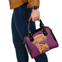Custom Waiuku College Shoulder Handbag Maori Koru Pattern