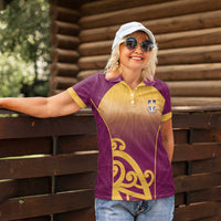 Custom Waiuku College Women Polo Shirt Maori Koru Pattern