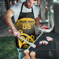 Custom Motueka High School Apron Maori Koru Pattern