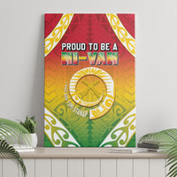 Vanuatu Canvas Wall Art Proud To Be A Ni-Van With Tribal Pattern