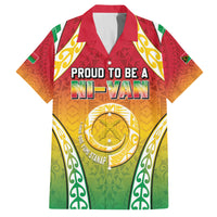 Personalised Vanuatu Family Matching Off The Shoulder Long Sleeve Dress and Hawaiian Shirt Proud To Be A Ni-Van With Tribal Pattern LT05 Dad's Shirt - Short Sleeve Reggae - Polynesian Pride