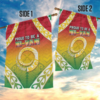 Vanuatu Garden Flag Proud To Be A Ni-Van With Tribal Pattern