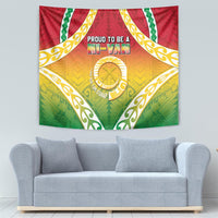 Vanuatu Tapestry Proud To Be A Ni-Van With Tribal Pattern