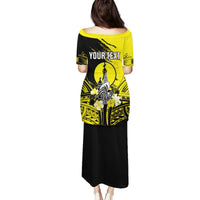 Personalised New Caledonia Day Family Matching Puletasi and Hawaiian Shirt Kanaky Flag Coat Of Arms Polynesian Pattern LT05 - Polynesian Pride