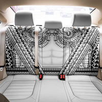 Polynesian Tattoo Inspired Cosplay Costume Back Car Seat Cover Tribal Warrior White LT05 - Polynesian Pride