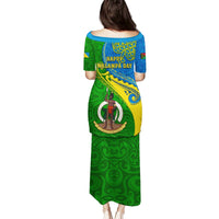 Malampa Day Puletasi Sand Drawing Vanuatuan Pattern LT05 - Polynesian Pride