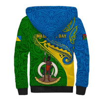 Malampa Day Sherpa Hoodie Sand Drawing Vanuatuan Pattern LT05 - Polynesian Pride