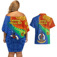 tafea-day-couples-matching-off-shoulder-short-dress-and-hawaiian-shirt-sand-drawing-vanuatuan-pattern