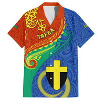Tafea Day Hawaiian Shirt Sand Drawing Vanuatuan Pattern LT05 Blue - Polynesian Pride