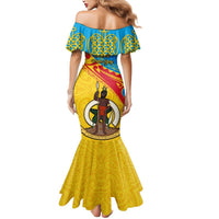 Torba Day Mermaid Dress Sand Drawing Vanuatuan Pattern LT05 - Polynesian Pride