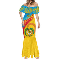 Torba Day Mermaid Dress Sand Drawing Vanuatuan Pattern LT05 - Polynesian Pride