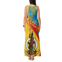 Torba Day Tank Maxi Dress Sand Drawing Vanuatuan Pattern LT05 - Polynesian Pride