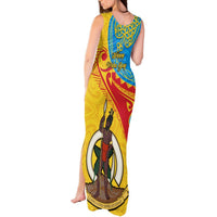 Torba Day Tank Maxi Dress Sand Drawing Vanuatuan Pattern LT05 - Polynesian Pride