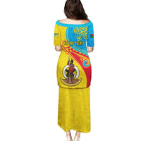 Personalized Torba Day Puletasi Sand Drawing Vanuatuan Pattern LT05 - Polynesian Pride