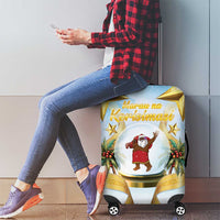 Fiji Christmas Luggage Cover Snow Globe With Fijian Santa LT05