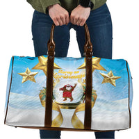 Fiji Christmas Travel Bag Snow Globe With Fijian Santa LT05