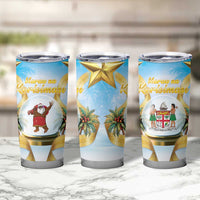 Fiji Christmas Tumbler Cup Snow Globe With Fijian Santa LT05 - Polynesian Pride