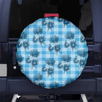 Blue Palaka Hawaii Spare Tire Cover Hawaiian Lehua Blossoms
