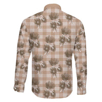Brown Palaka Hawaii Family Matching Mermaid Dress and Hawaiian Shirt Hawaiian Lehua Blossoms LT05 - Polynesian Pride