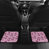 Pink Palaka Hawaii Car Mats Hawaiian Lehua Blossoms