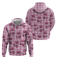 Pink Palaka Hawaii Hoodie Hawaiian Lehua Blossoms