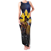 Philippines The First Hero Family Matching Tank Maxi Dress and Hawaiian Shirt Lapu Lapu Know Your Roots