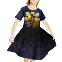 Philippines The First Hero Kid Short Sleeve Dress Lapu Lapu Know Your Roots