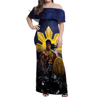 Philippines The First Hero Off Shoulder Maxi Dress Lapu Lapu Know Your Roots