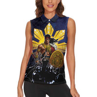 Philippines The First Hero Women Sleeveless Polo Shirt Lapu Lapu Know Your Roots