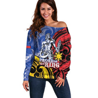 Philippines Lapu-Lapu Off Shoulder Sweater Proud Of My King