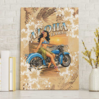 Aloha Hawaii Biker Canvas Wall Art Ride To Paradise