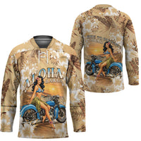 Aloha Hawaii Biker Hockey Jersey Ride To Paradise