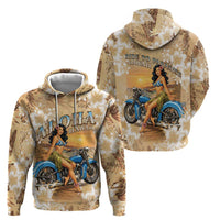 Aloha Hawaii Biker Hoodie Ride To Paradise