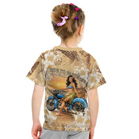 Aloha Hawaii Biker Kid T Shirt Ride To Paradise