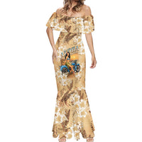 Aloha Hawaii Biker Mermaid Dress Ride To Paradise
