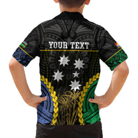 Personalised South Sea Islanders And Gilbert Islands Family Matching Tank Maxi Dress and Hawaiian Shirt Kanakas Polynesian Pattern
