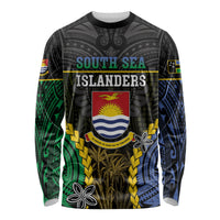 Personalised South Sea Islanders And Gilbert Islands Long Sleeve Shirt Kanakas Polynesian Pattern
