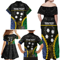 Personalised South Sea Islanders And New Caledonia Family Matching Off Shoulder Maxi Dress and Hawaiian Shirt Kanakas Polynesian Pattern LT05 - Polynesian Pride